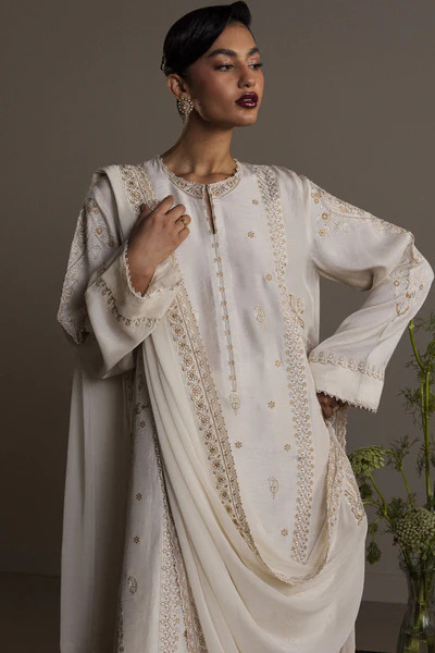 Zara Shahjahan Embroidered 3 Piece Lawn Suit