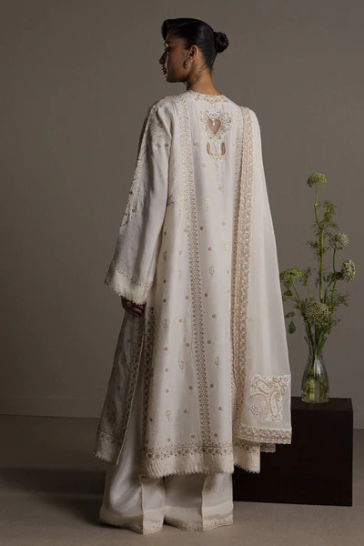 Zara Shahjahan Embroidered 3 Piece Lawn Suit - Image 3