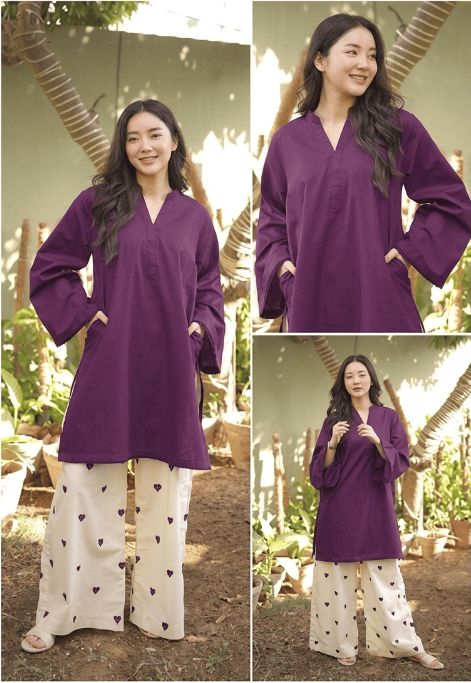 Heart Emb 2 Piece Suit - Image 2