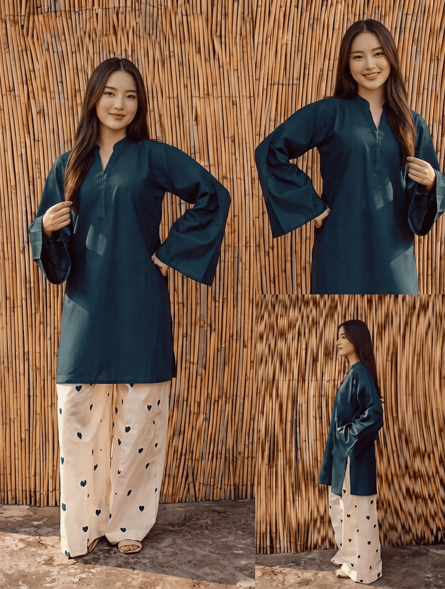 Heart Emb 2 Piece Suit - Image 6