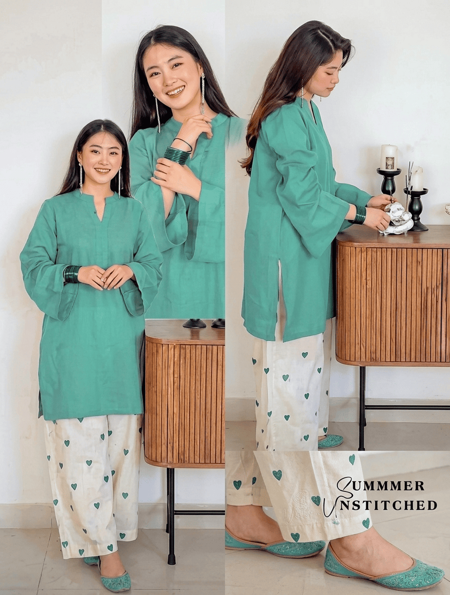 Heart Emb 2 Piece Suit - Image 5
