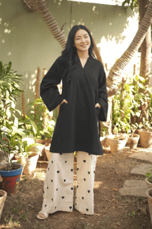 Heart Emb 2 Piece Suit