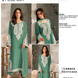 Embroidered 2 Piece Lawn Suit