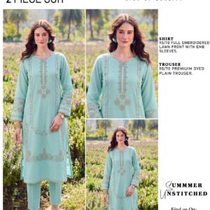 Embroidered 2 Piece Lawn Suit
