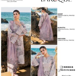 Baroque Digital Print 3 Piece Suit