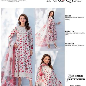 Baroque Digital Print 3 Piece Suit