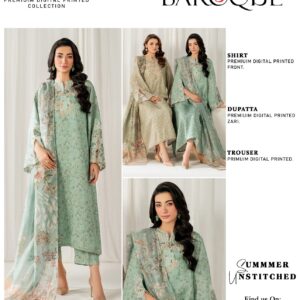 Baroque Digital Print 3 Piece Suit (Copy)