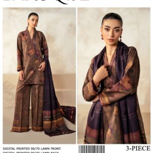 Baroque Digital Print 3 Piece Suit