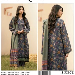 Baroque Digital Print 3 Piece Suit