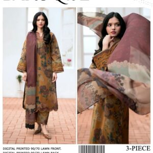 Baroque Digital Print 3 Piece Suit
