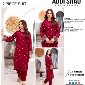 Embroidered 2 Piece Lawn Suit