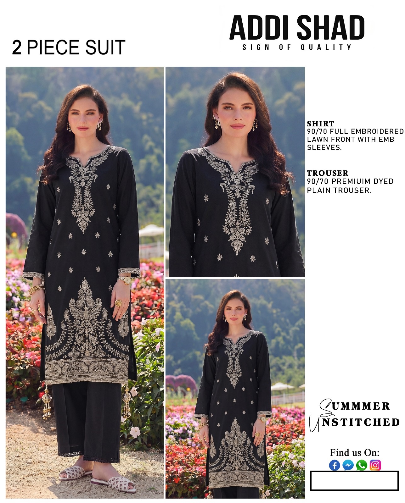 Embroidered 2 Piece Lawn Suit