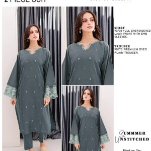 Embroidered 2 Piece Lawn Suit