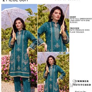 Embroidered 2 Piece Lawn Suit