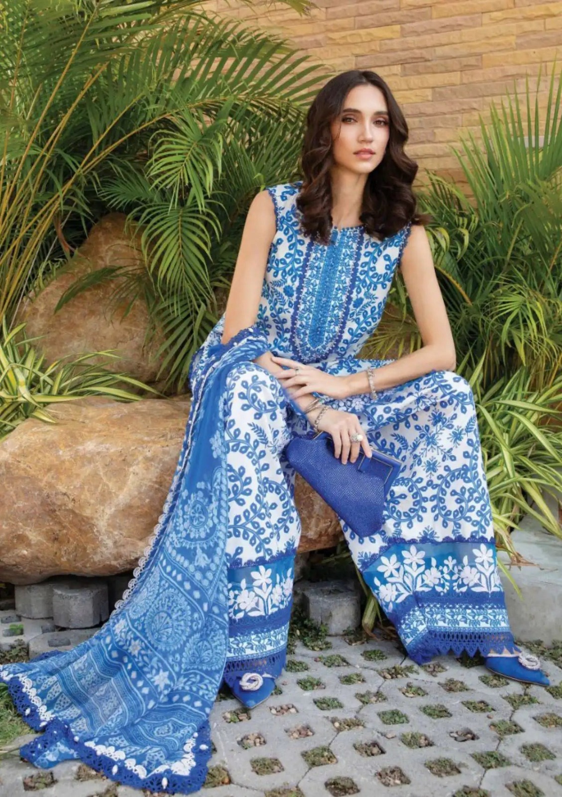 Maria.B Digital Print 3 Piece Lawn Suit - Image 2