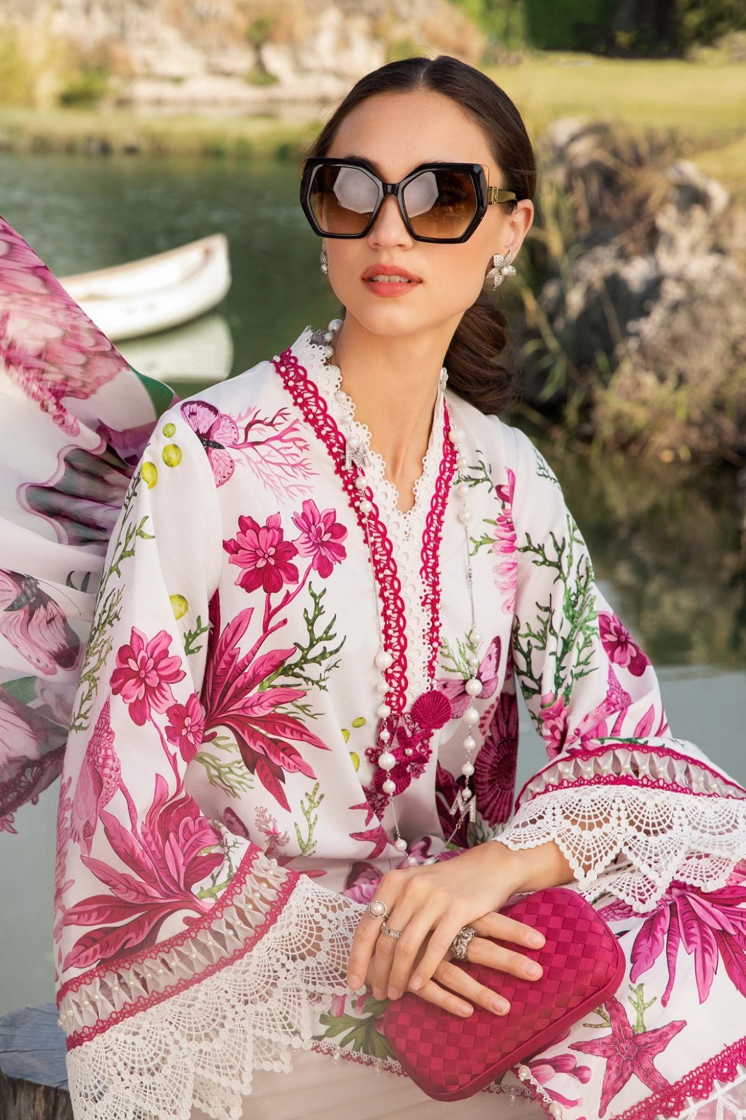Maria.B Digital Print 3 Piece Lawn Suit - Image 3