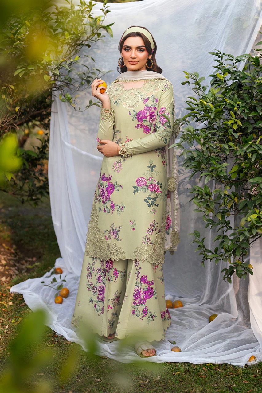 Baroque Bana Doria 3PC Printed Suit