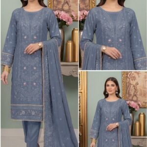 Bareezé Cummer Emb Lawn Suit