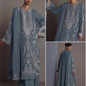 Zara Shahjahan Emb Summer Suit
