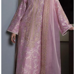 Zara Shahjahan Gulnaar Emb Silk Suit