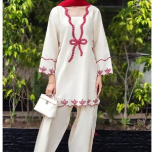 Zara Shahjahan Angel Emb Suit
