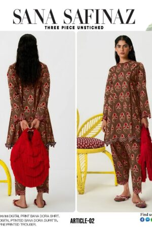Sana Safinaz Bana Doria 3 Piece Lawn Suit