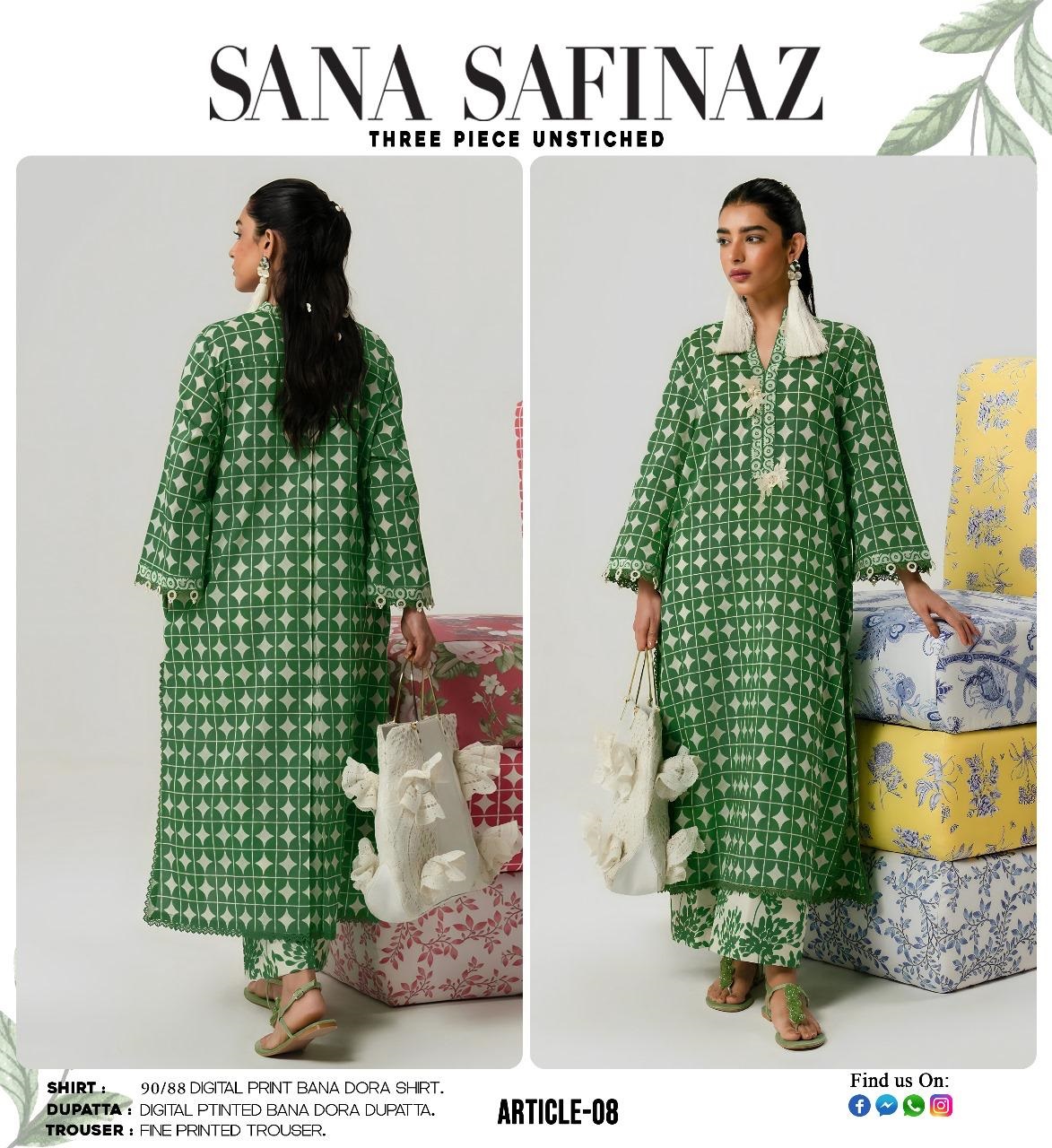 Sana Safinaz Bana Doria 3 Piece Lawn Suit