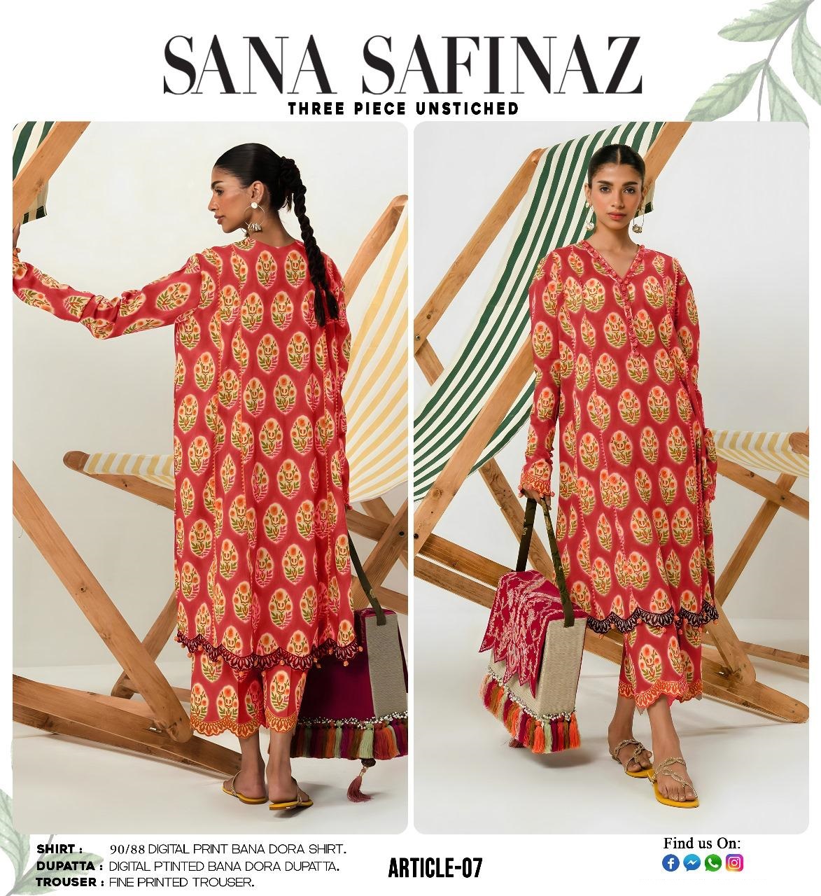 Sana Safinaz Bana Doria 3 Piece Lawn Suit
