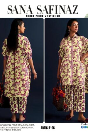 Sana Safinaz Bana Doria 3 Piece Lawn Suit