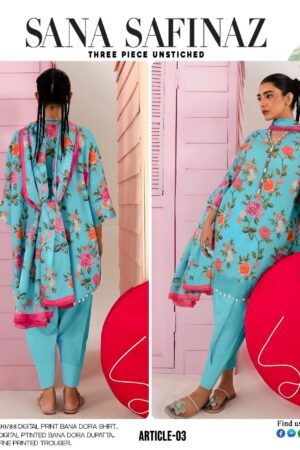 Sana Safinaz Bana Doria 3 Piece Lawn Suit