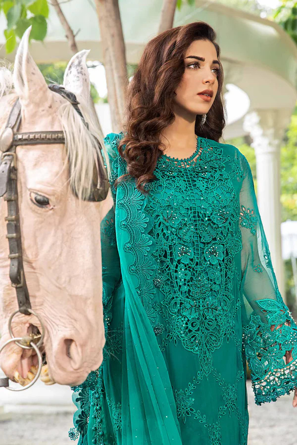 Maria B. Ummer Chikankari Suit - Image 3
