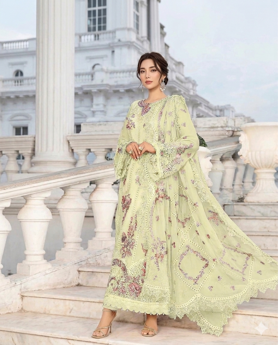 Maria B. Cummer Embroidery Lawn Suit - Image 2
