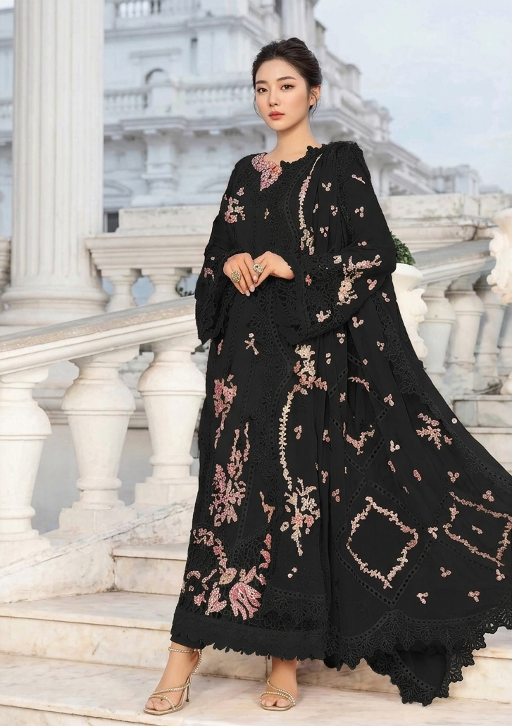 Maria B. Cummer Embroidery Lawn Suit